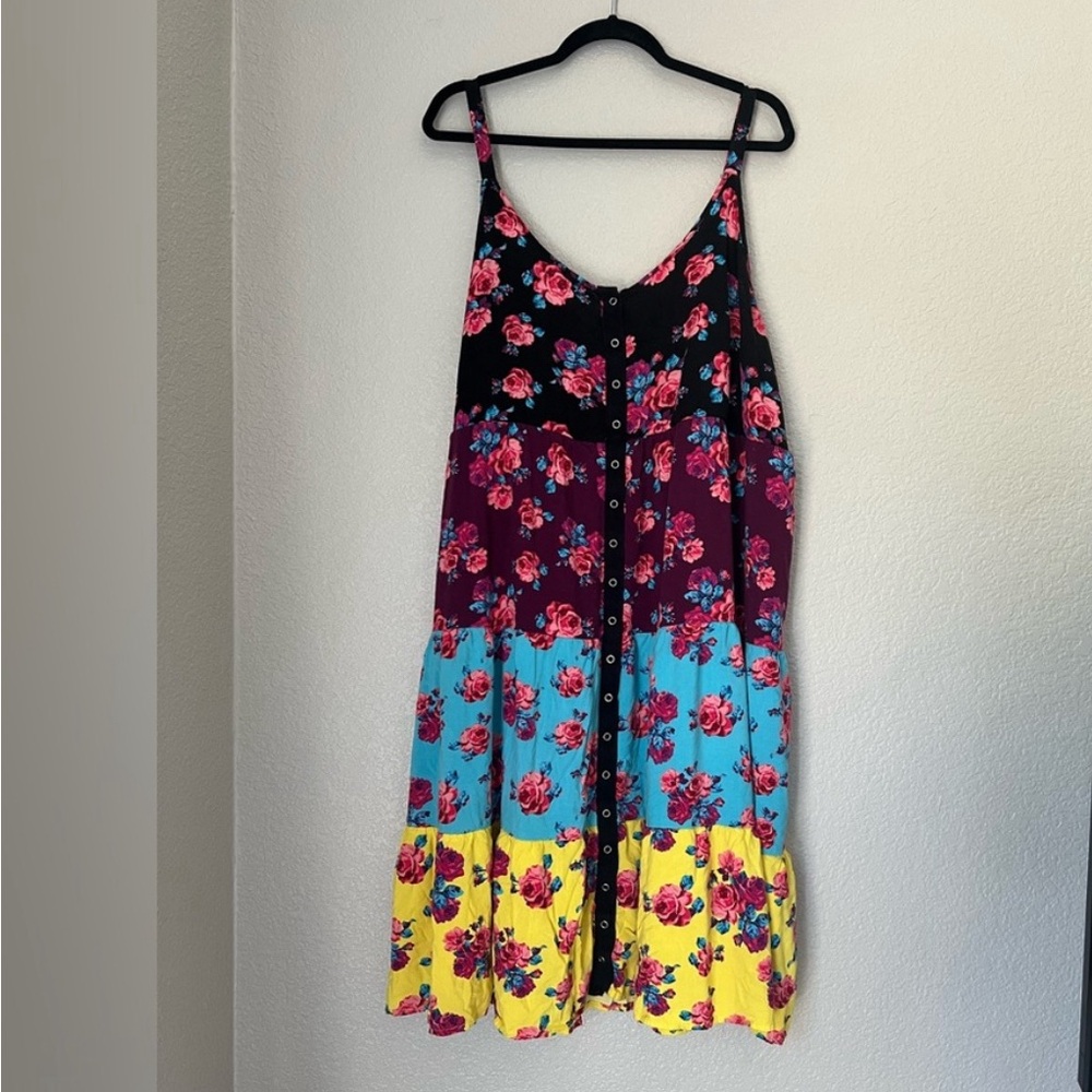Torrid X Betsey Johnson Floral Colorblock Summer Dress 3x